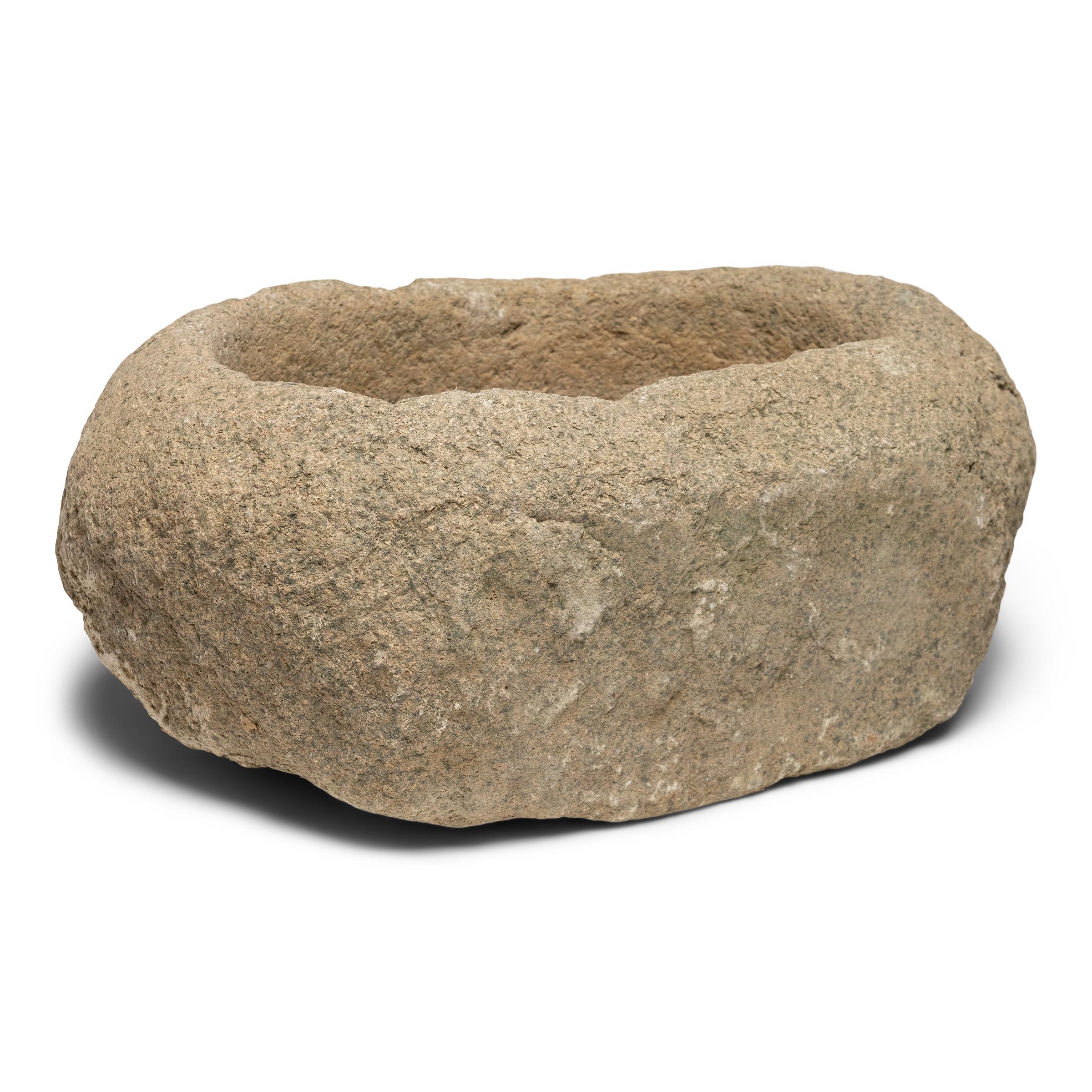 Chinese Oblong Stone Trough, c. 1850 In Good Condition For Sale In Chicago, IL