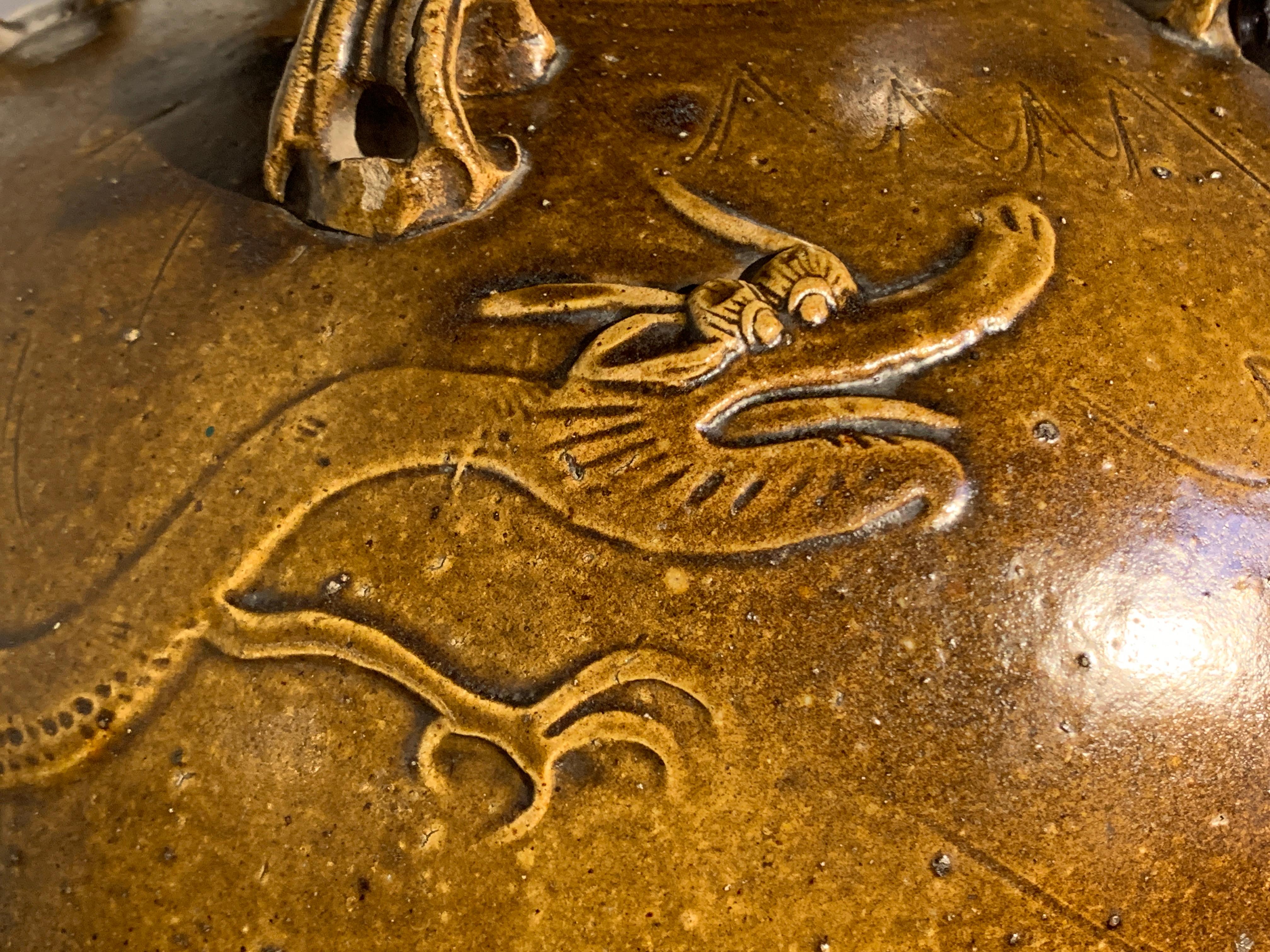 Chinesisches ockerbraun glasiertes Martaban-Gefäß, Ming-Dynastie, 15.-16. Jahrhundert (Steingut) im Angebot