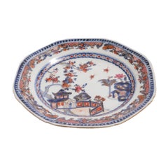 Chinese octagonal Imari export plate, c. 1740-60