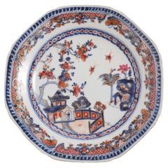 Antique Chinese octagonal Imari export plate, c. 1740-60