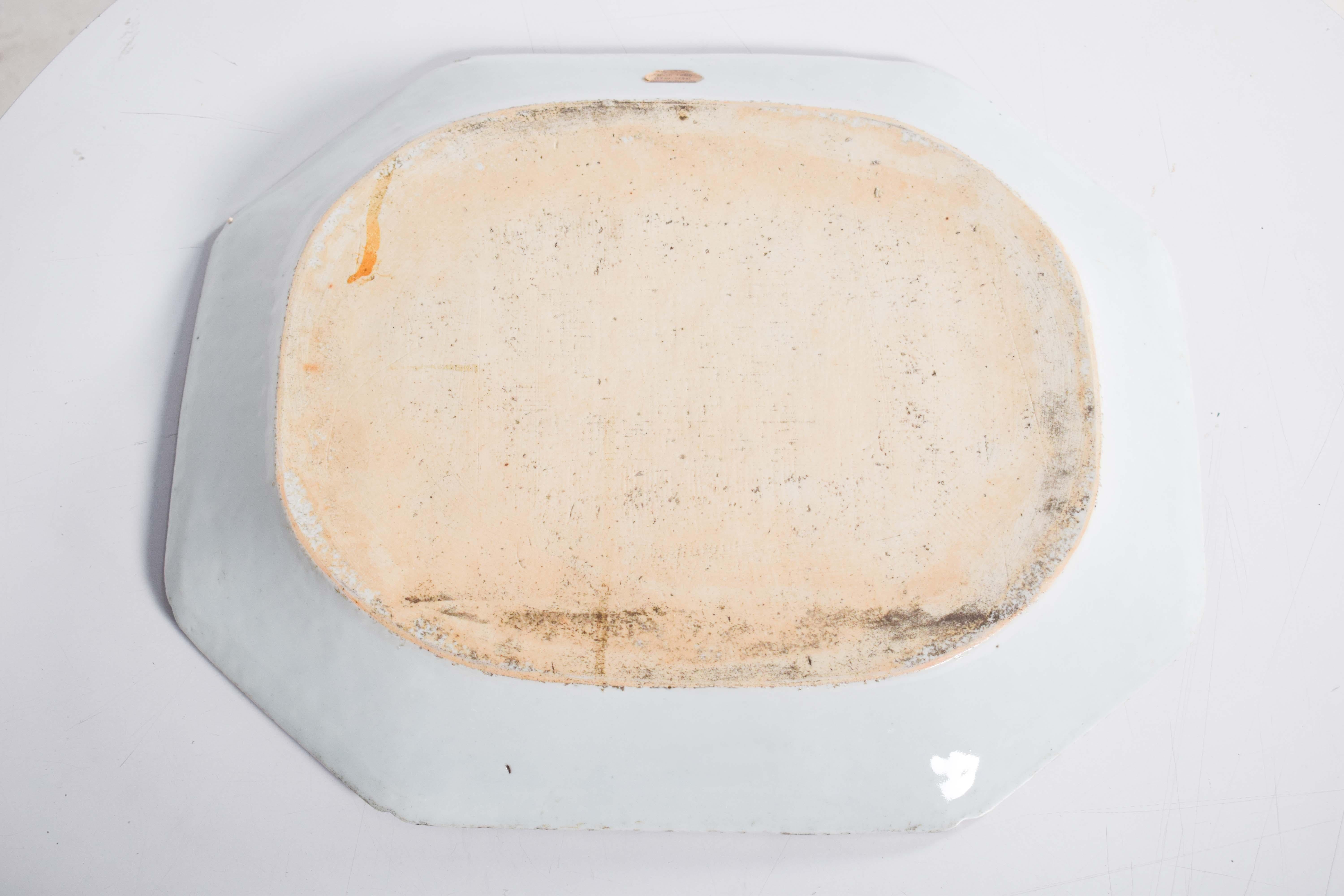 Chinese Octagonal Porcelain Serving Dish 3
