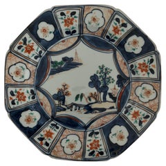 Piatto o vassoio ottagonale cinese in stile Verte-Imari e Ming, periodo Qianlong, CIRCA 1750
