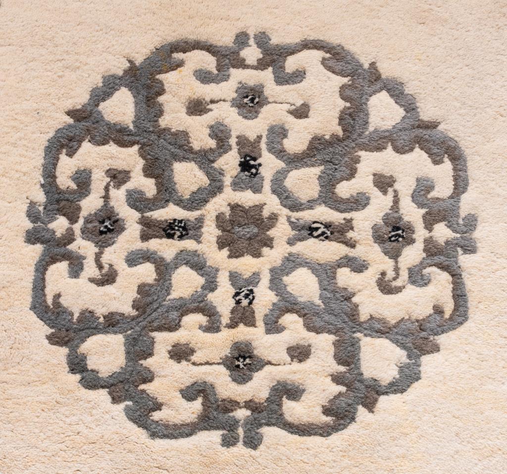 Chinese Octagonal Wool Pile Rug For Sale at 1stDibs