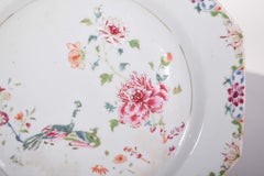 Chinese Octogonal Porcelain Plate, Qing Dysnaty