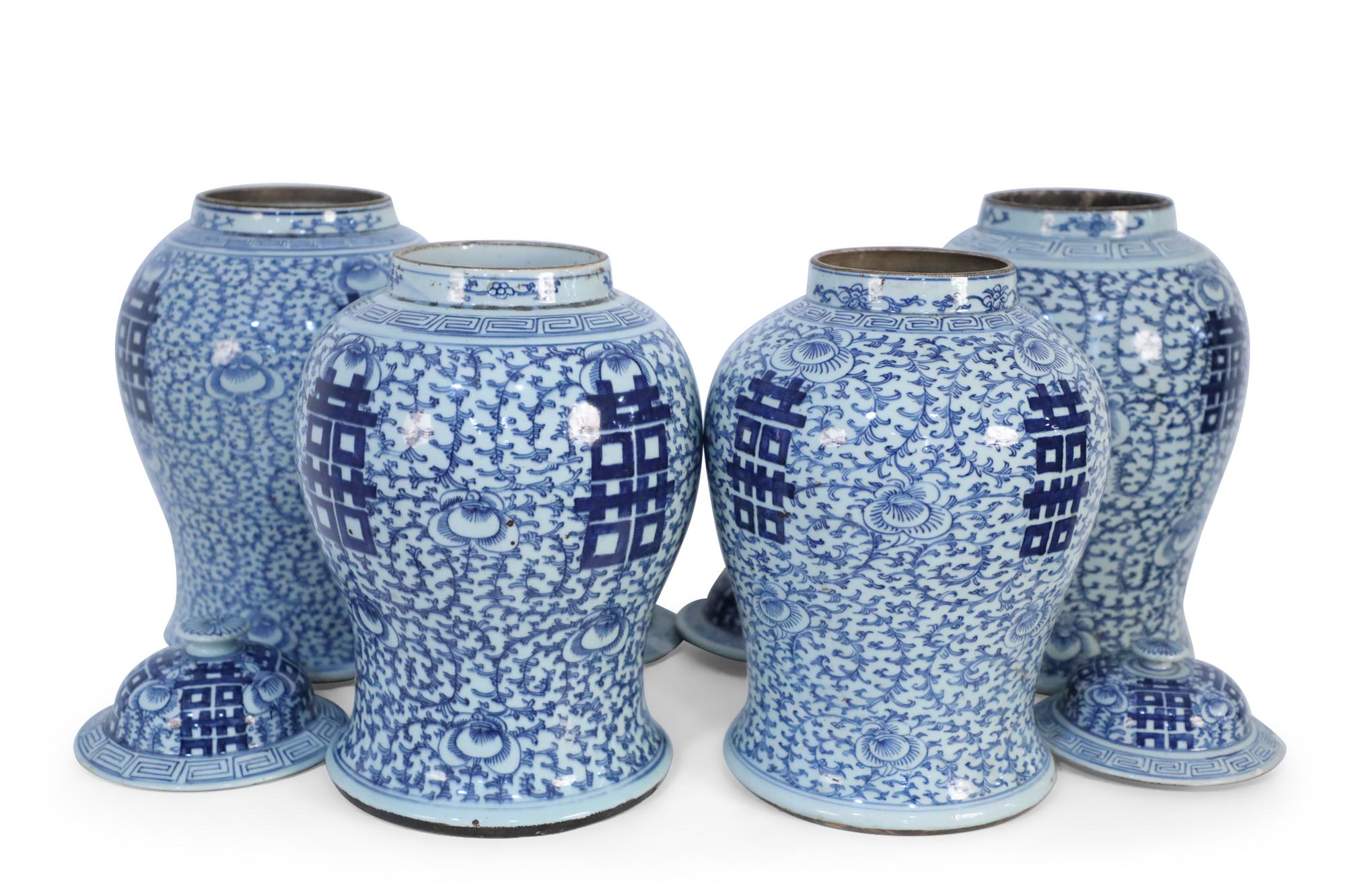 light blue ginger jars