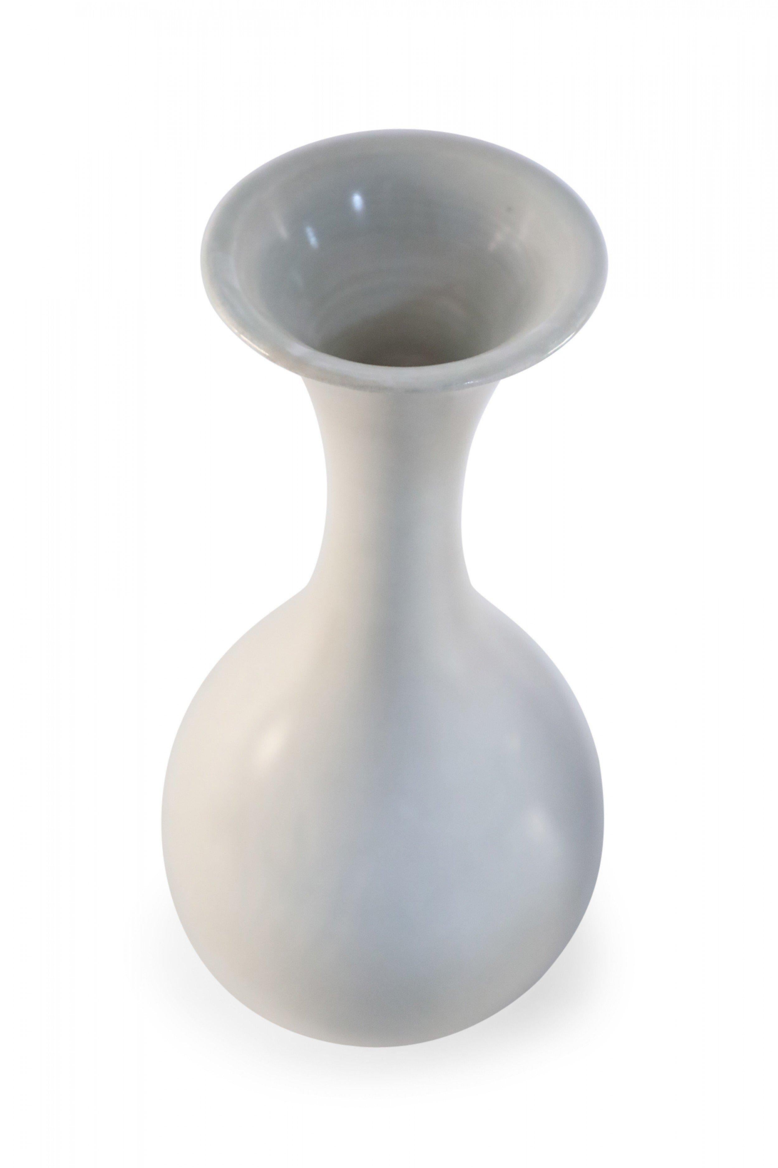 20th Century Chinese Off-White and Tonal Patterned Porcelain Vase For Sale