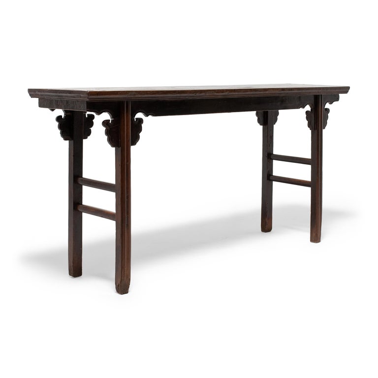 Chinese Offering Table Chinese Offering Table with Ruyi Spandrels, C. 1900 For Sale at 1stDibs