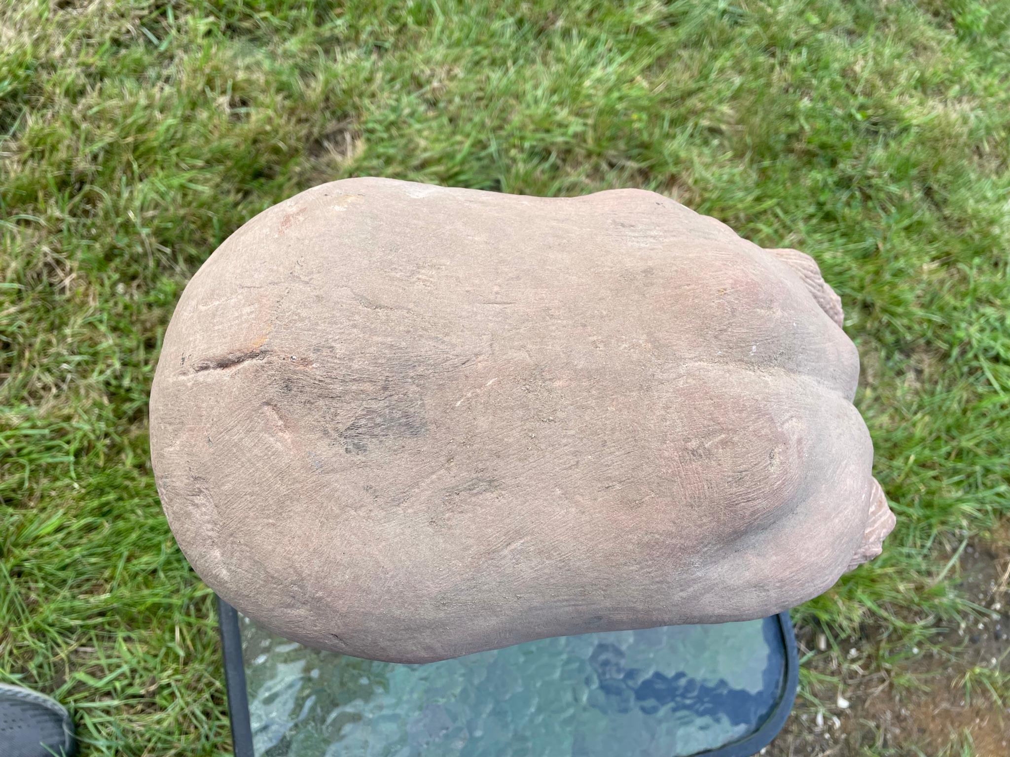Scultura fantastica cinese antica con volto contorto in vendita 6