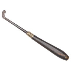 Chinese Opium Scraper with Hardwood Handle, c. 1850