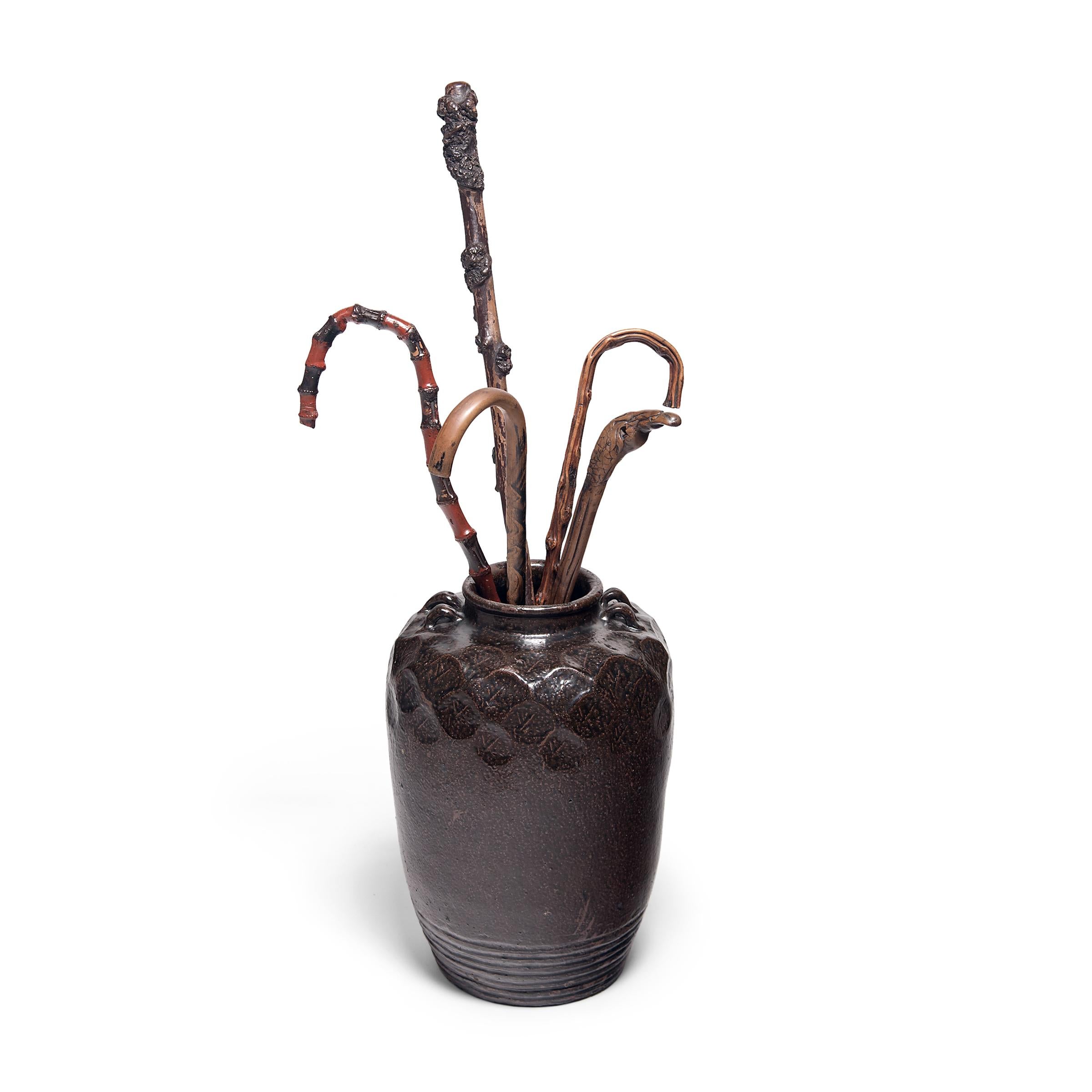 Qing Chinese Organic Root Walking Stick, c. 1870