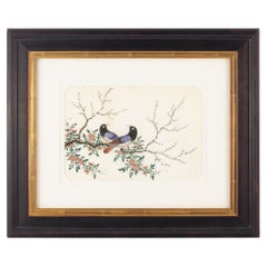 Chinese ornithological painting on rice paper, c. 1830