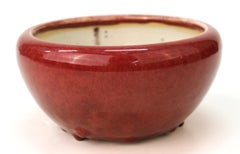 Chinese Oxblood Enamel-Glazed Incense Burner Bowl