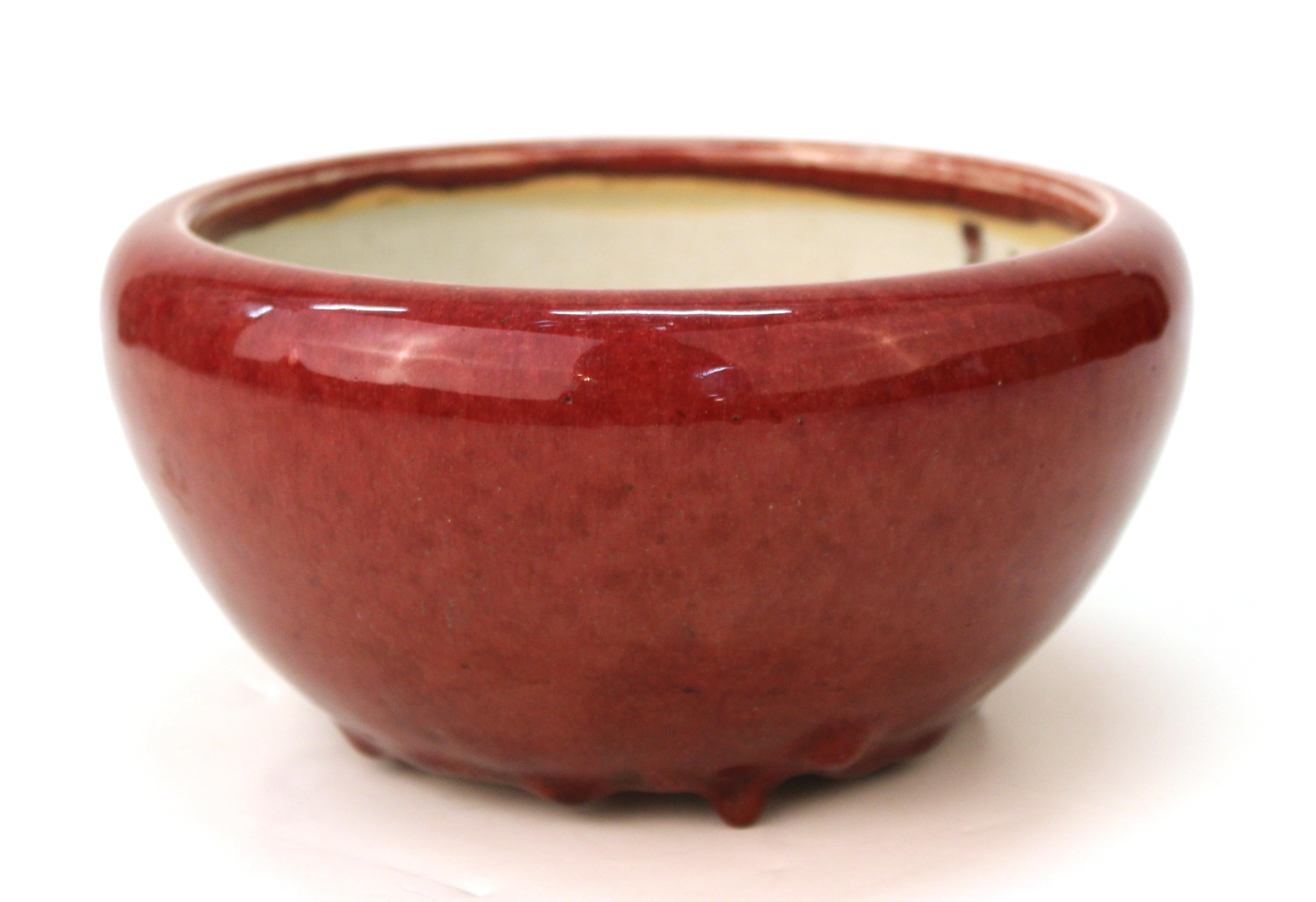 Chinese Export Chinese Oxblood Enamel-Glazed Incense Burner Bowl