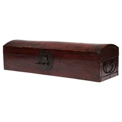 Boîte à documents chinoise rouge sang de bœuf, vers 1850
