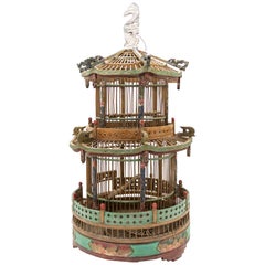 Chinese Pagoda Bamboo Birdcage