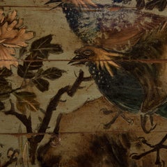 Chinese Peony and Pheasant Canopy Painting, circa 1850