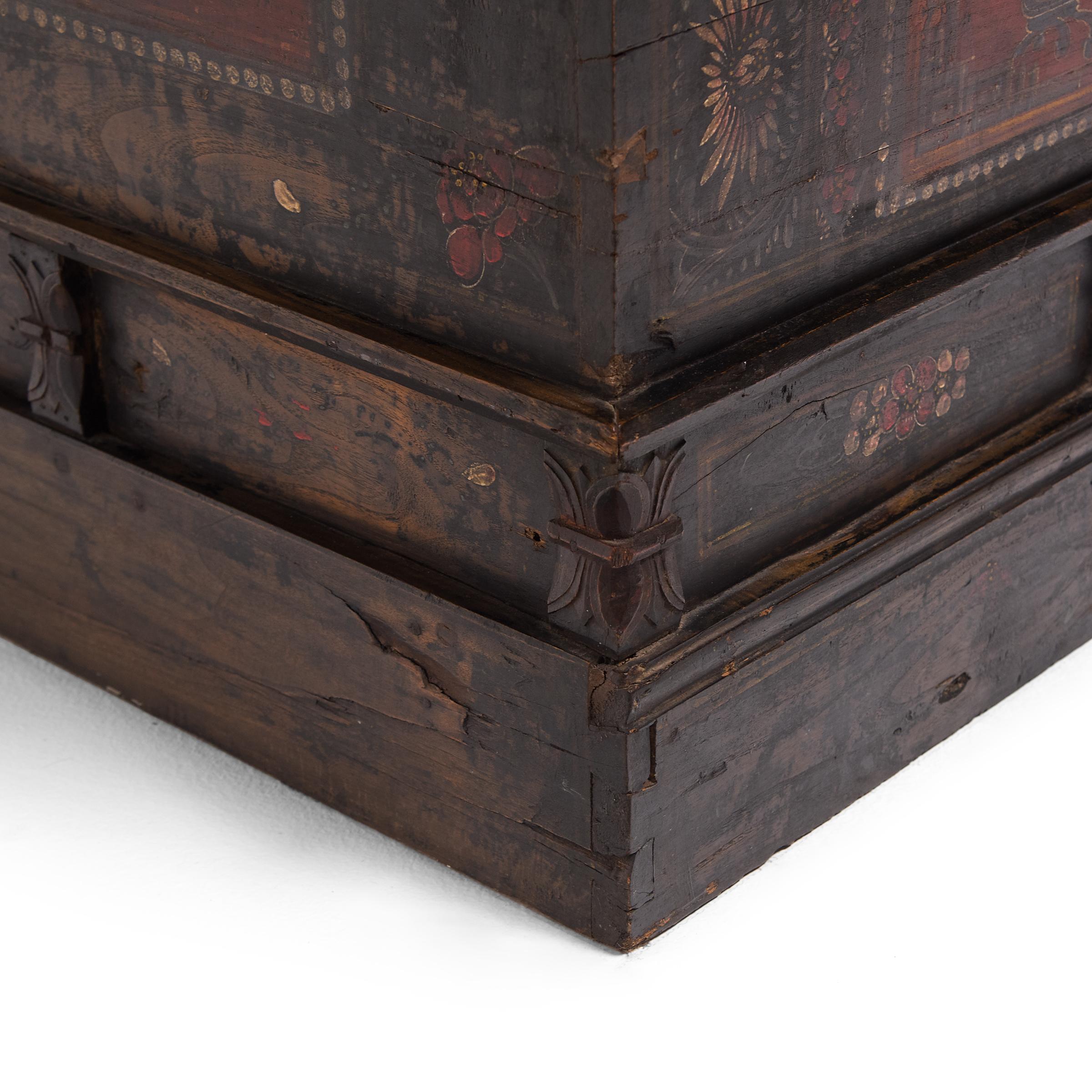 Chinese Painted Book Chest, c. 1850 3