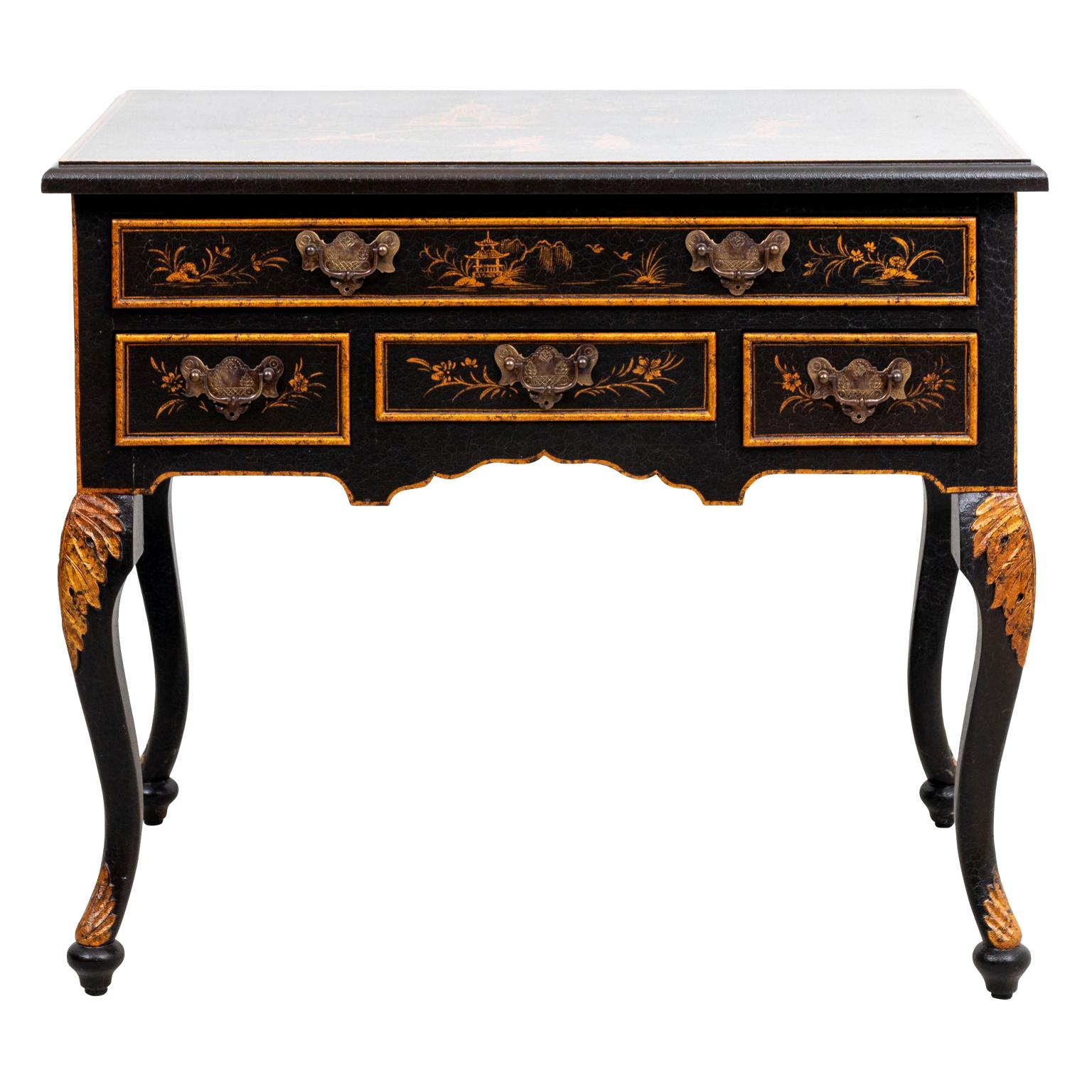 Chinese Painted Chinoiserie Style Side Board