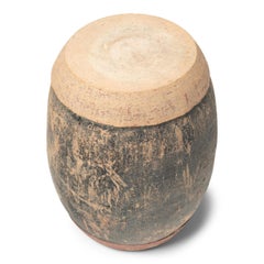 Chinese Painted Earthenware Drum Stool, c. 1900