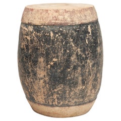 Chinese Painted Earthenware Drum Stool, c. 1900