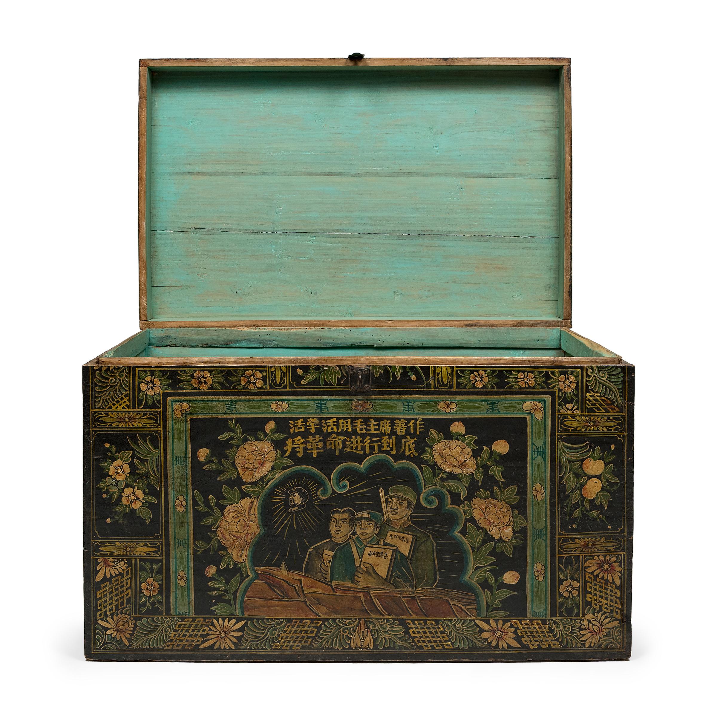 Trunks and storage chests were the most ubiquitous form of household storage throughout the Ming and Qing dynasties. Used to store clothes, linens, kitchen utensils, and other miscellaneous items, trunks were found in every room in the home and were
