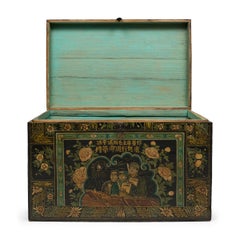 Chinese Painted Festival Trunk, c. 1820