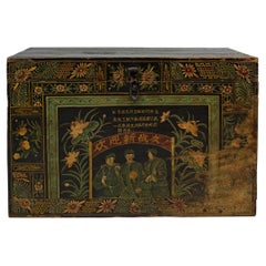 Chinese Painted Festival Trunk, c. 1820