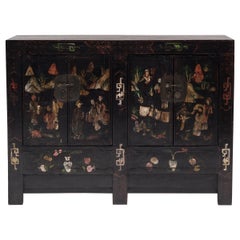 Chinese Painted Garden Coffer, circa 1850