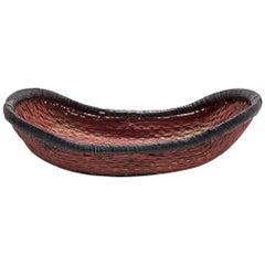 Chinese Painted Mantou Basket, circa 1900