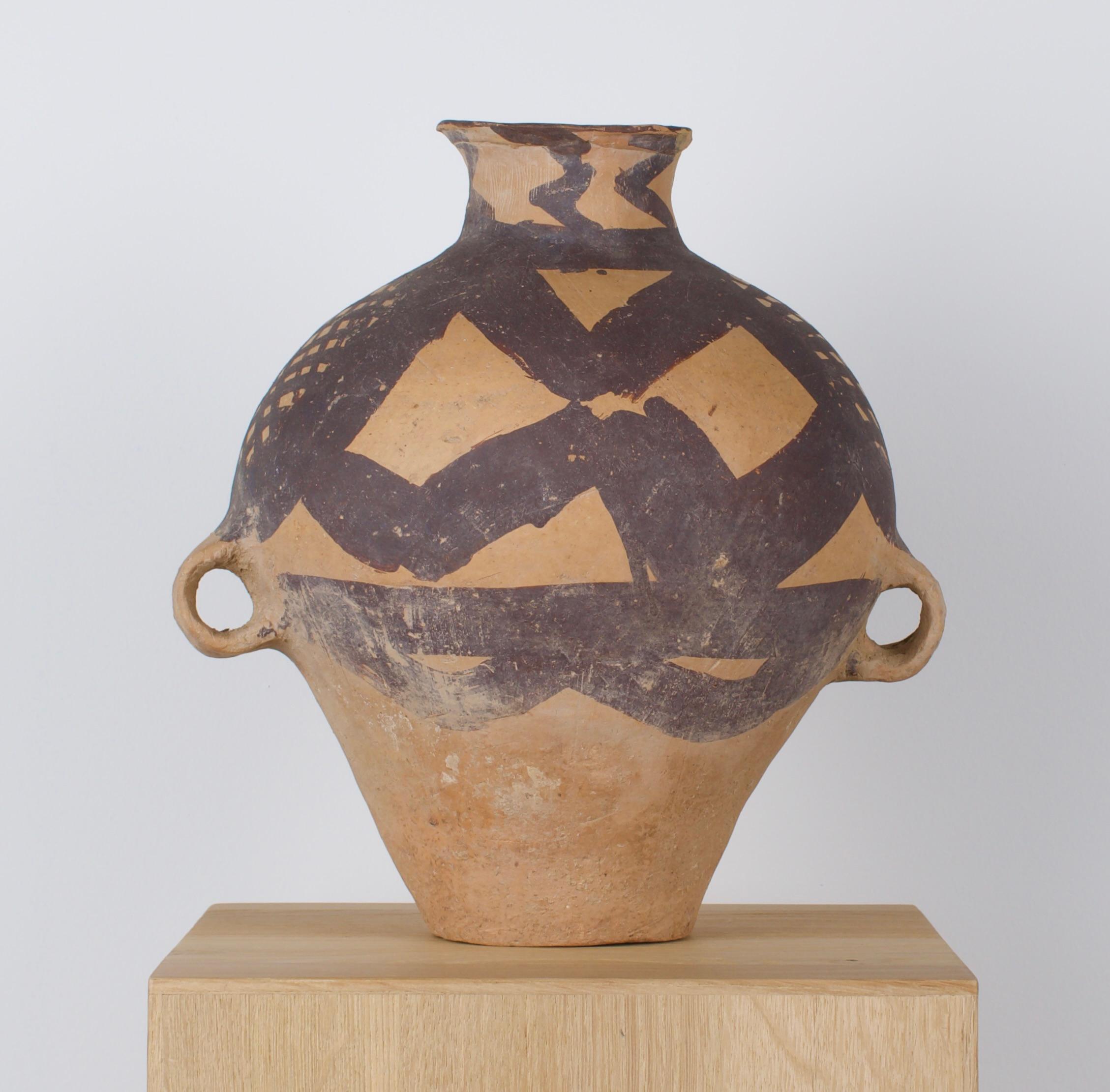 18th Century and Earlier Chinese Painted Neolithic Jar Ca. 3rd-2nd millennium B.C. For Sale
