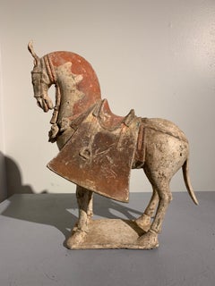 Chinese Painted Pottery Caparisoned Horse, Northern Wei Dynasty '386-534'