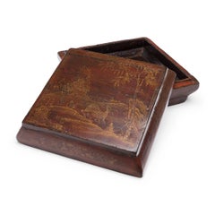 Chinese Painted Snack Box with Deer & Lingzhi, c. 1850