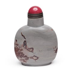 Chinese Painting Stone Snuff Bottle, c. 1900