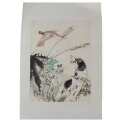 Peinture chinoise de l'année du chien Chine, 20e siècle