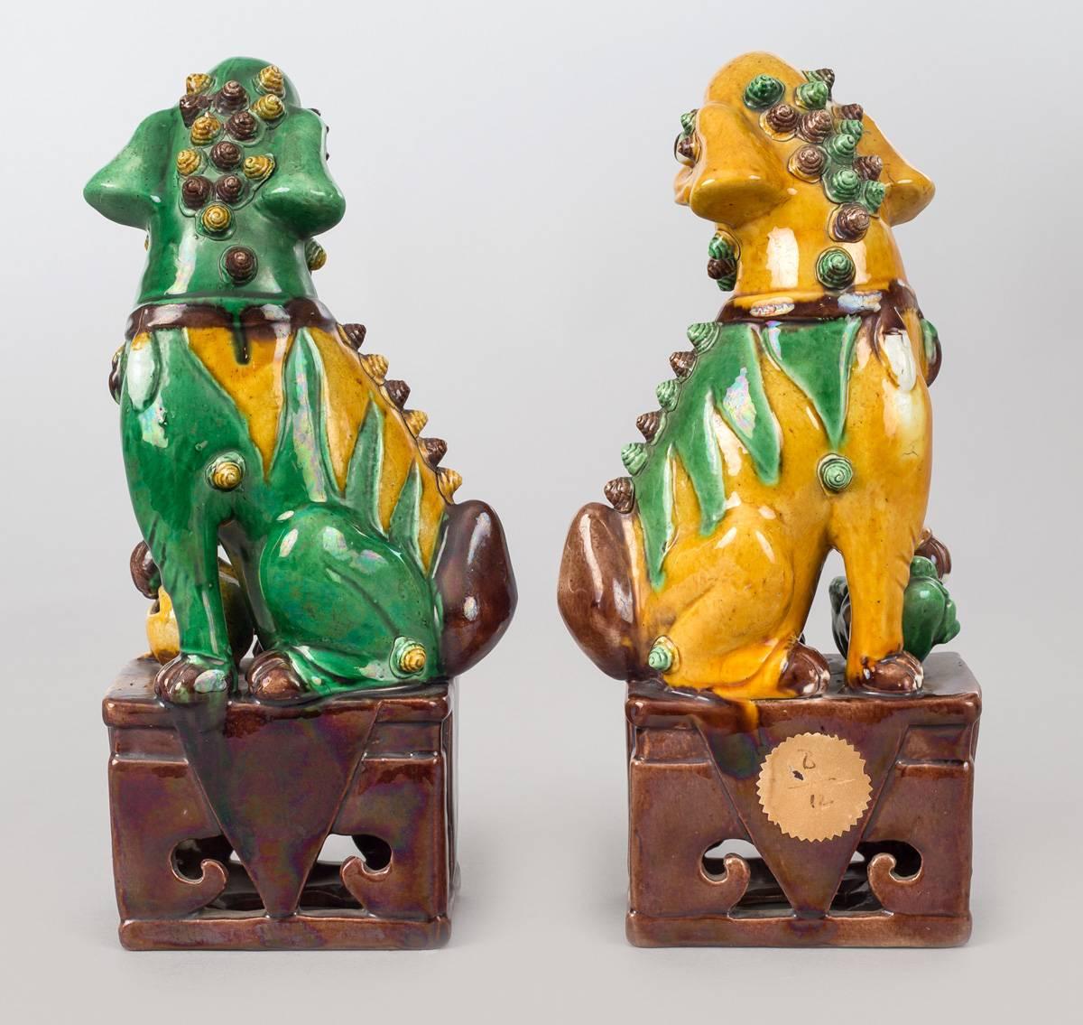 yellow foo dogs