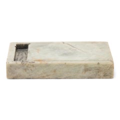 Pierre à encre chinoise en jade pâle, c. 1850