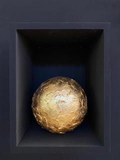 Chinese papier-mâché golden sphere