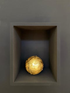 Chinese papier-mâché golden sphere