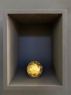 Chinese papier-mâché golden sphere
