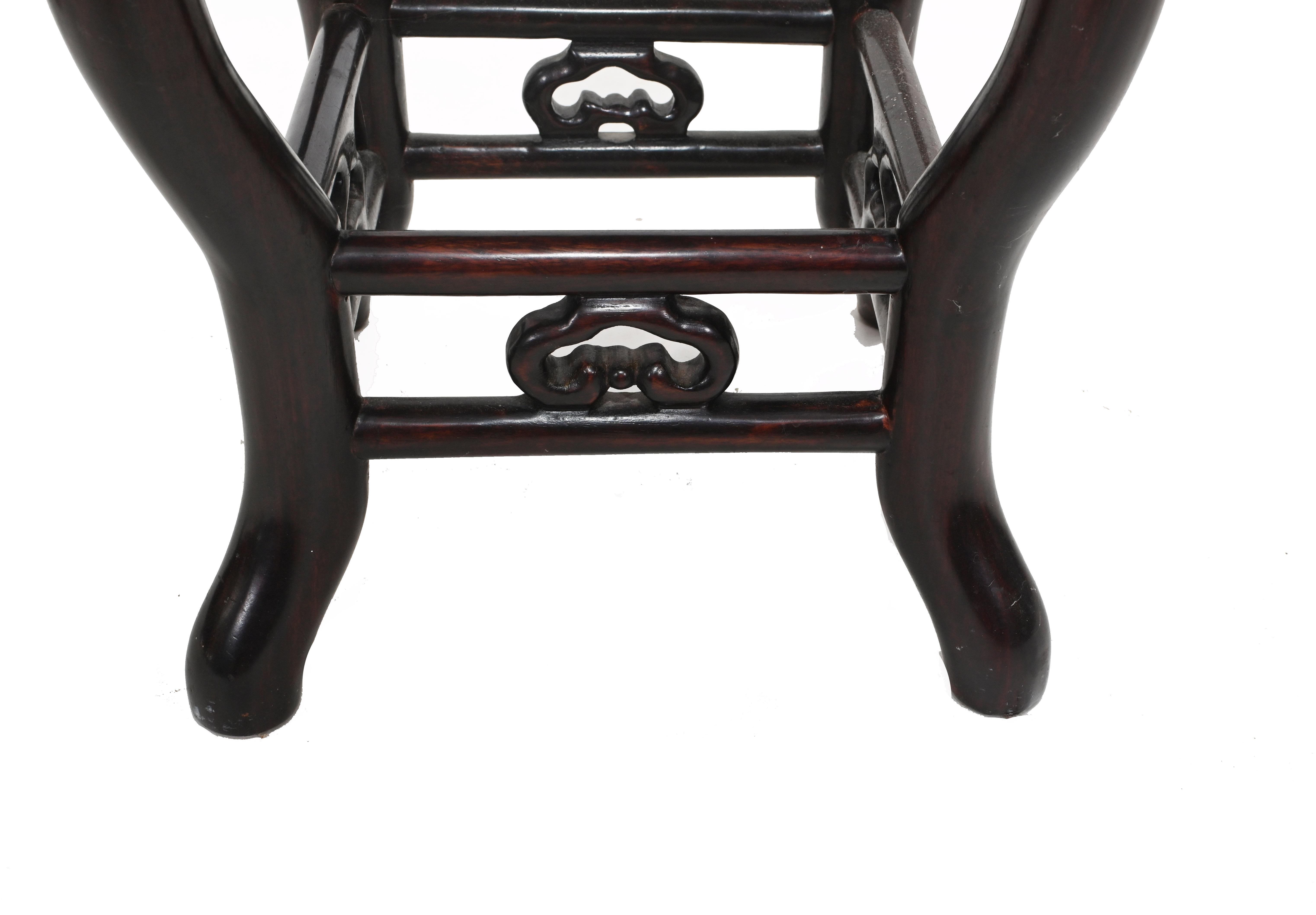 Hardwood Chinese Pedestal Stands Harwood Antique Tables