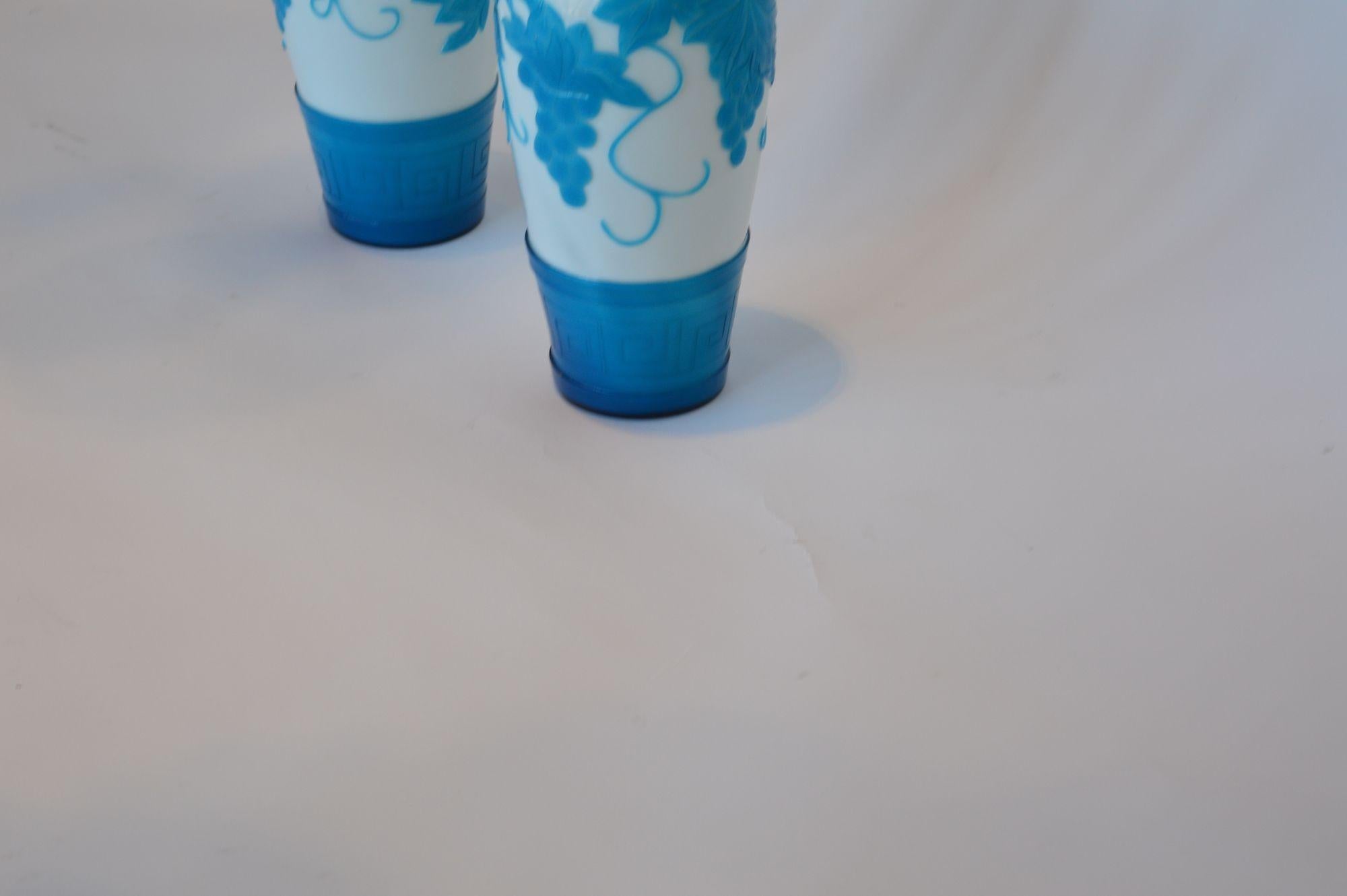 Vase en verre de Pékin chinois en vente 3