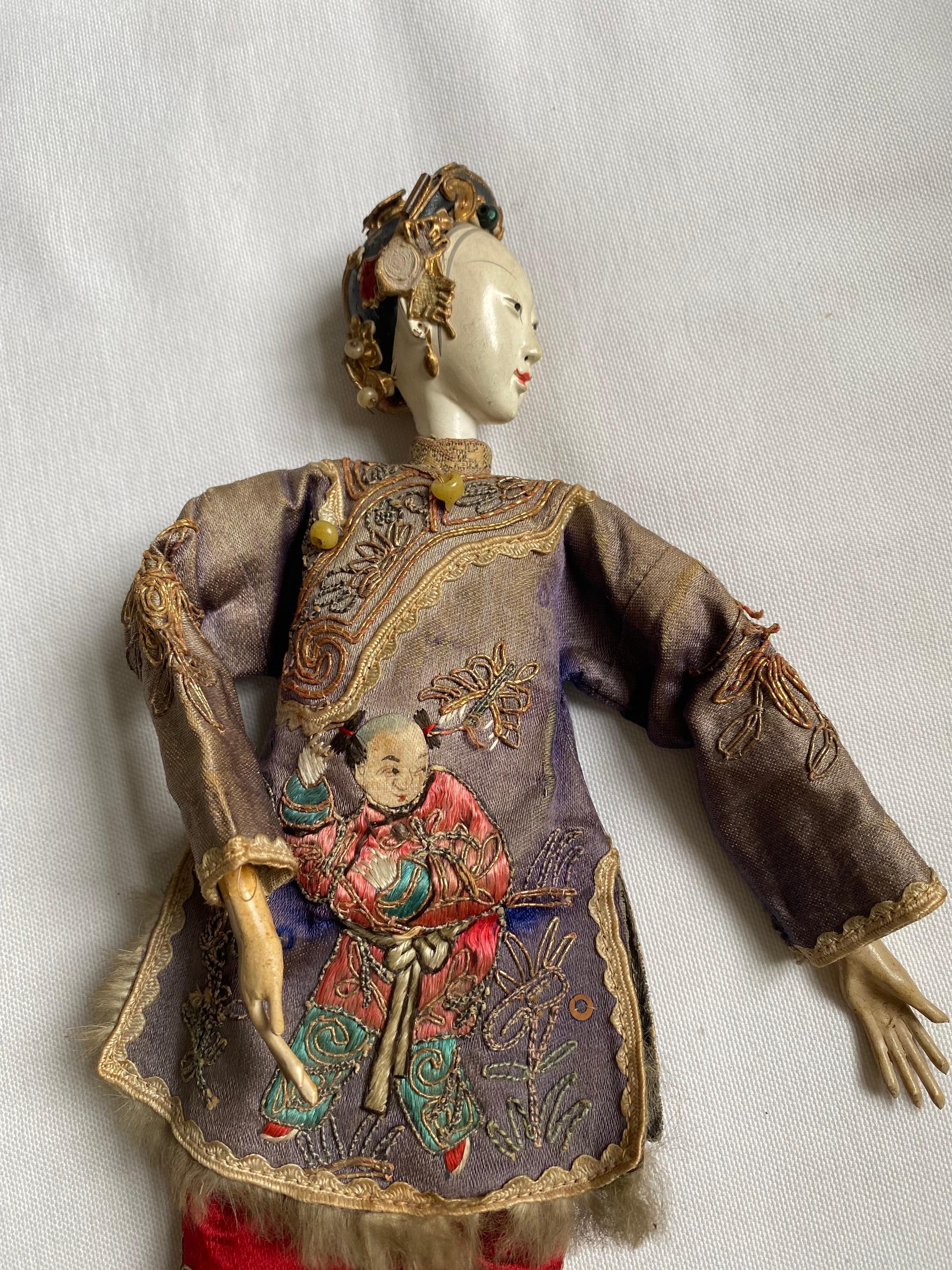 Chinese Peking Opera Theatre Puppet, Chaozhou Doll, Qing Dynasty 4