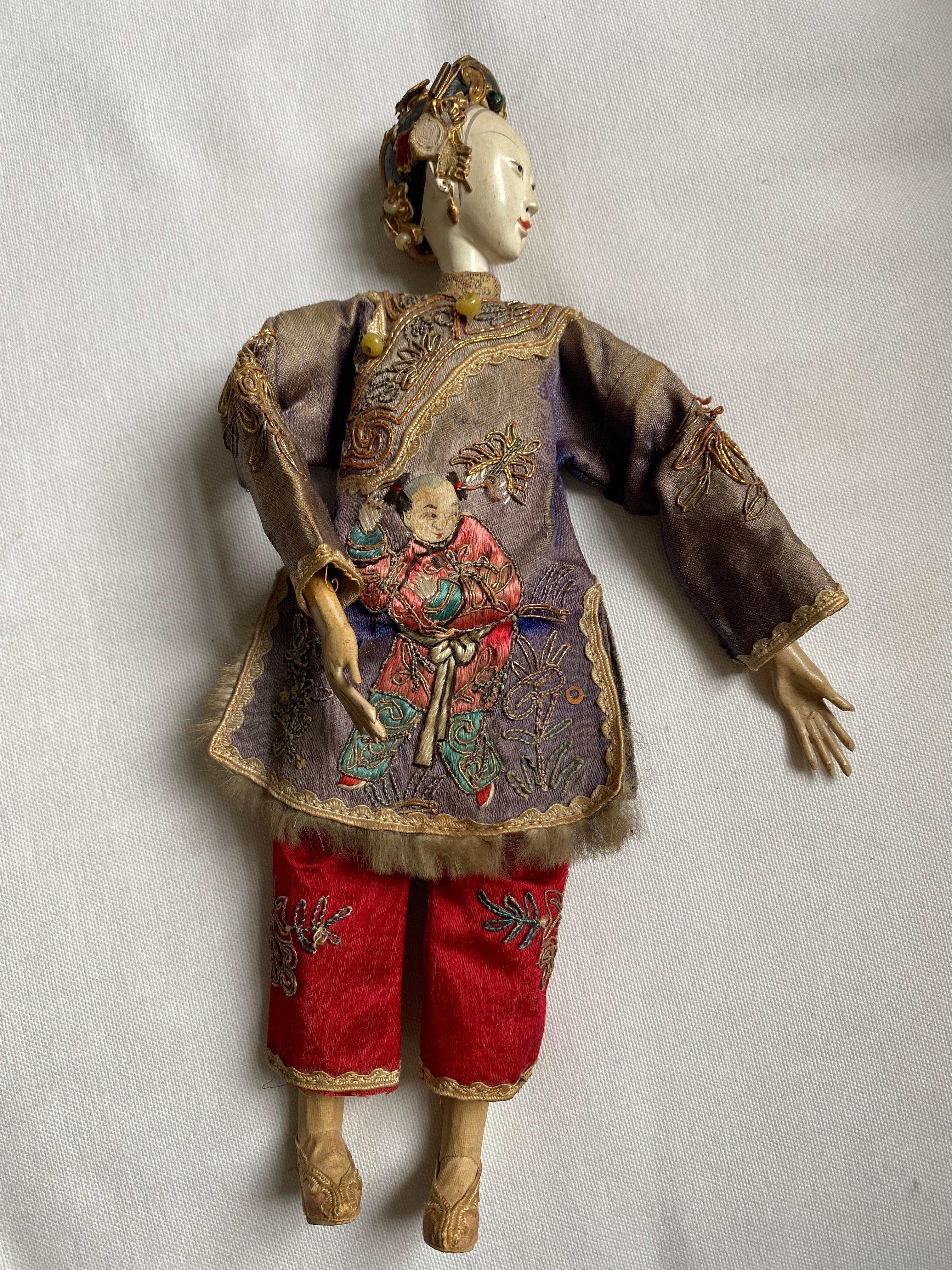 Chinese Peking Opera Theatre Puppet, Chaozhou Doll, Qing Dynasty 5