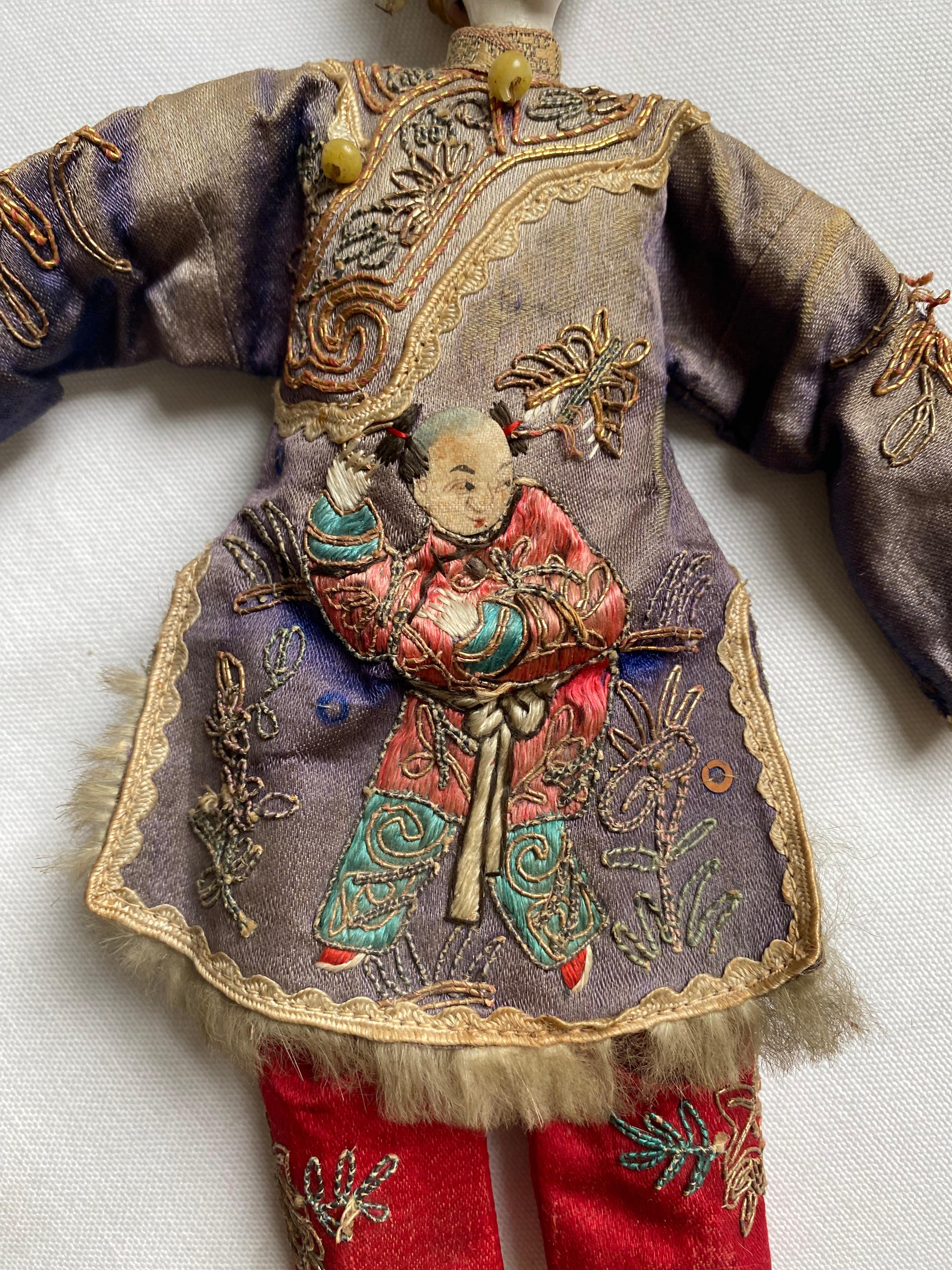 Brass Chinese Peking Opera Theatre Puppet, Chaozhou Doll, Qing Dynasty