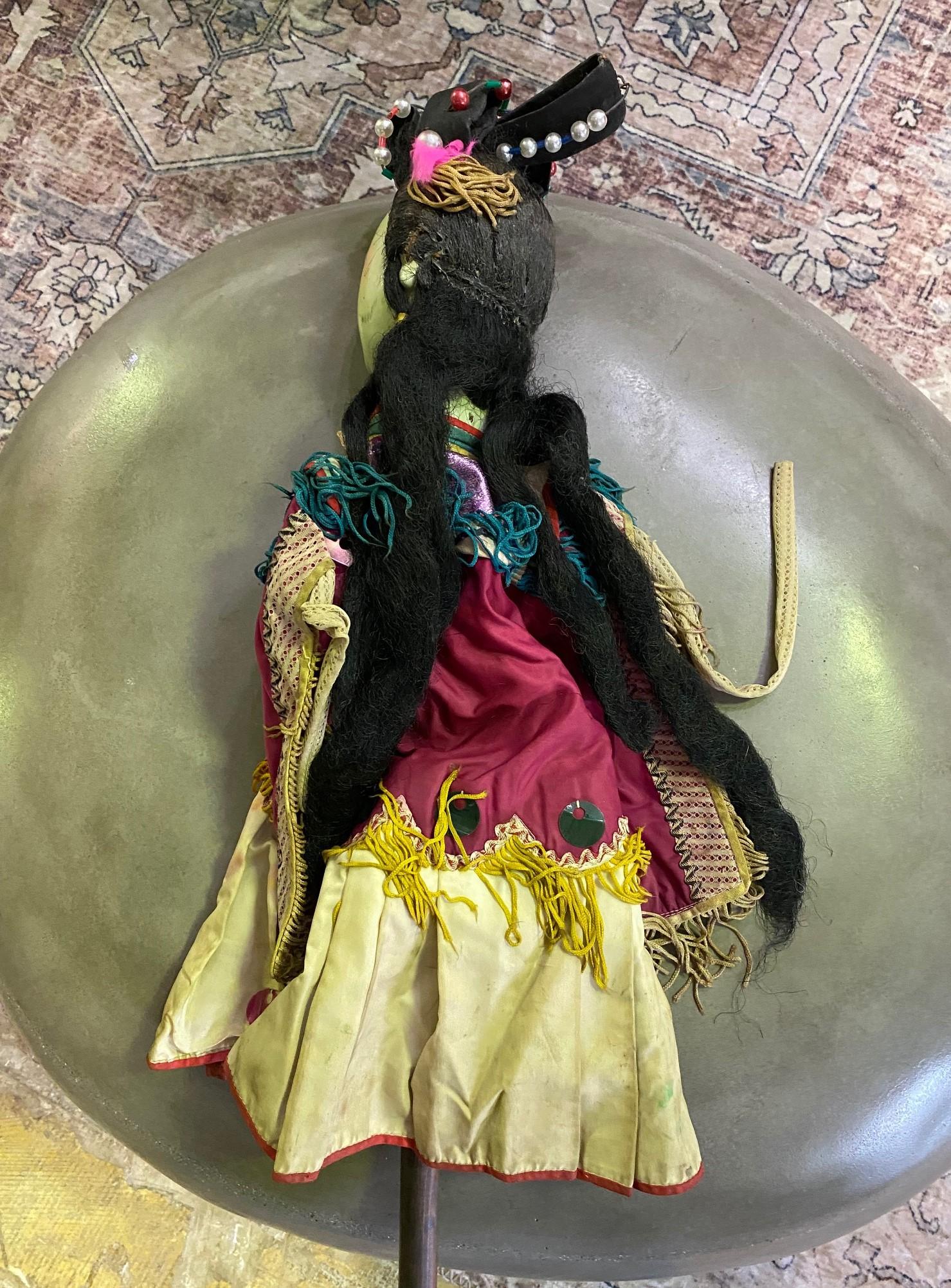 20th Century Chinese Peking Opera Theatre Puppet Marionette Doll, Early, 1900s For Sale