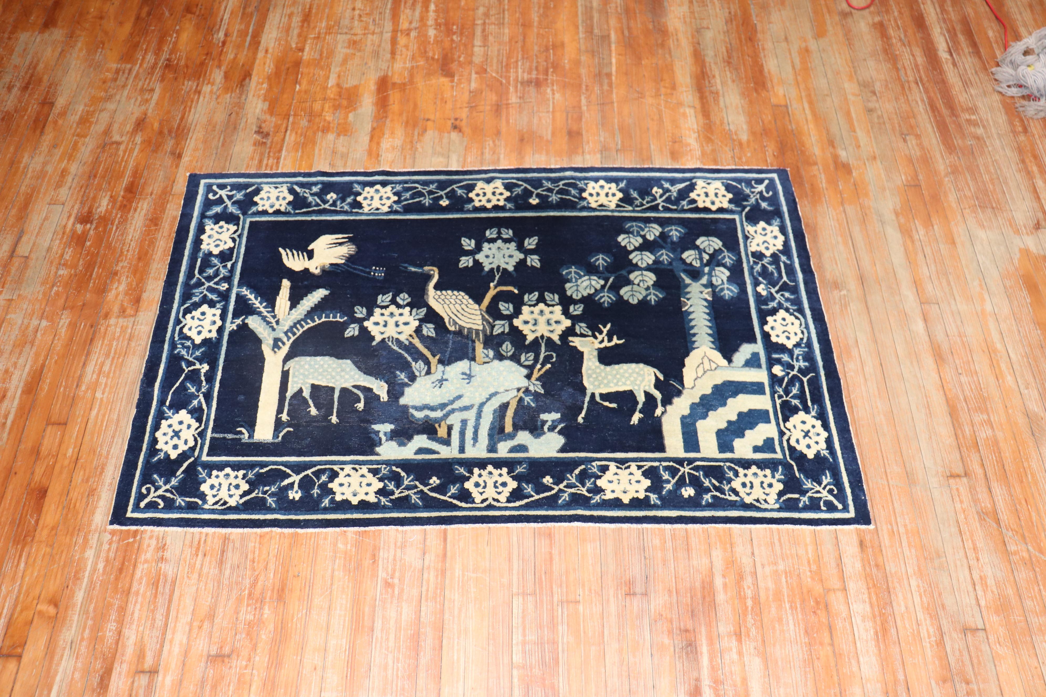 Artisanat Tapis pictural chinois de Pékin de style chinois  en vente