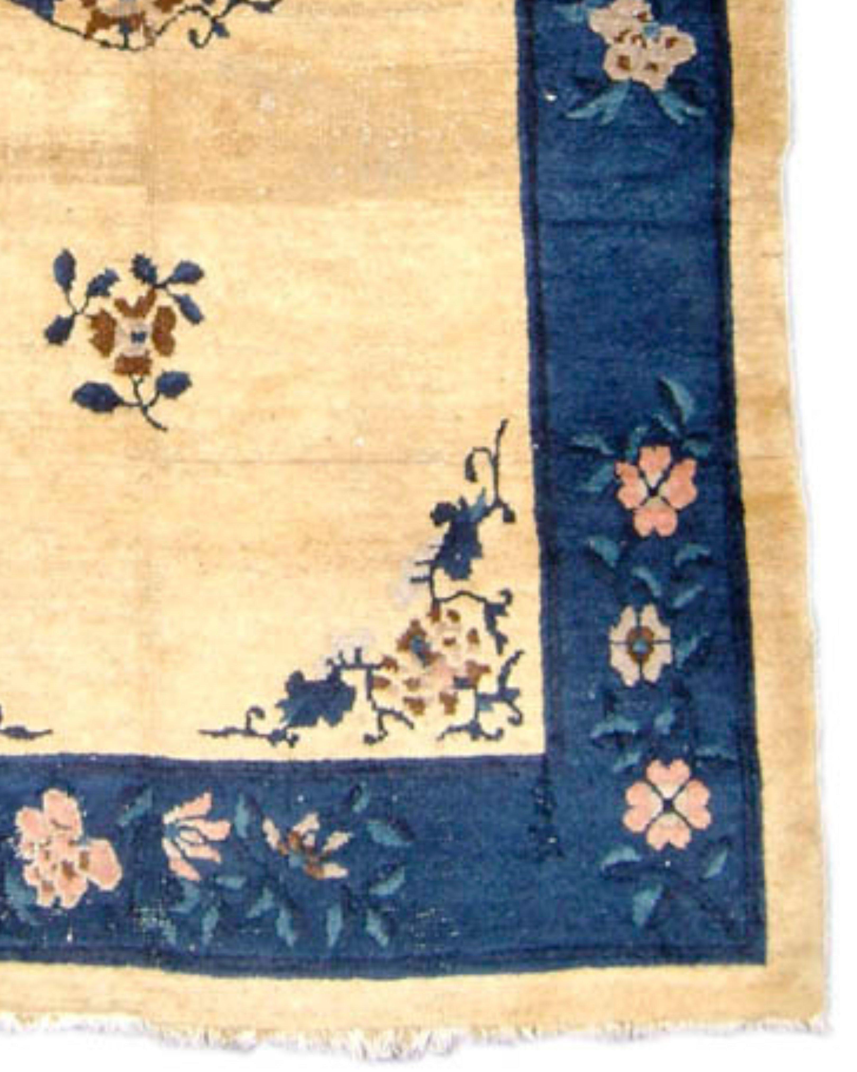 Chinesischer Pekinger Teppich, 19. Jahrhundert (Wolle) im Angebot