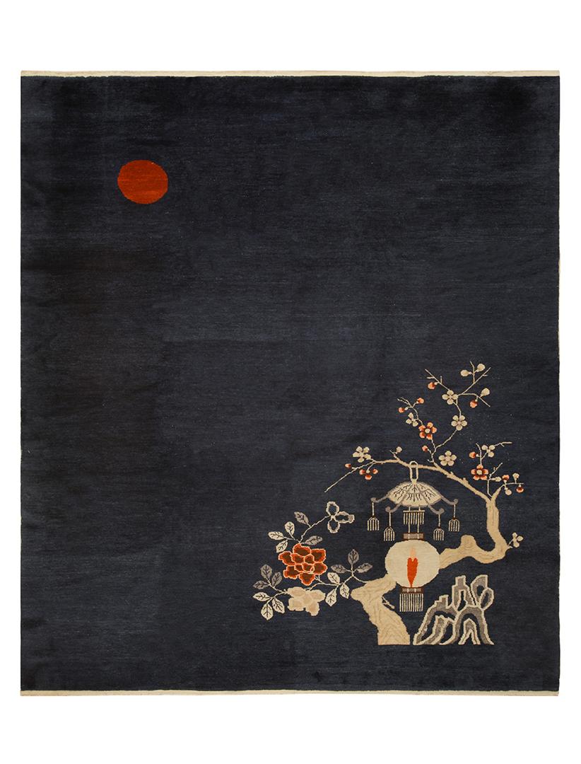 Tapis chinois de Pékin, dimensions : 8' 2