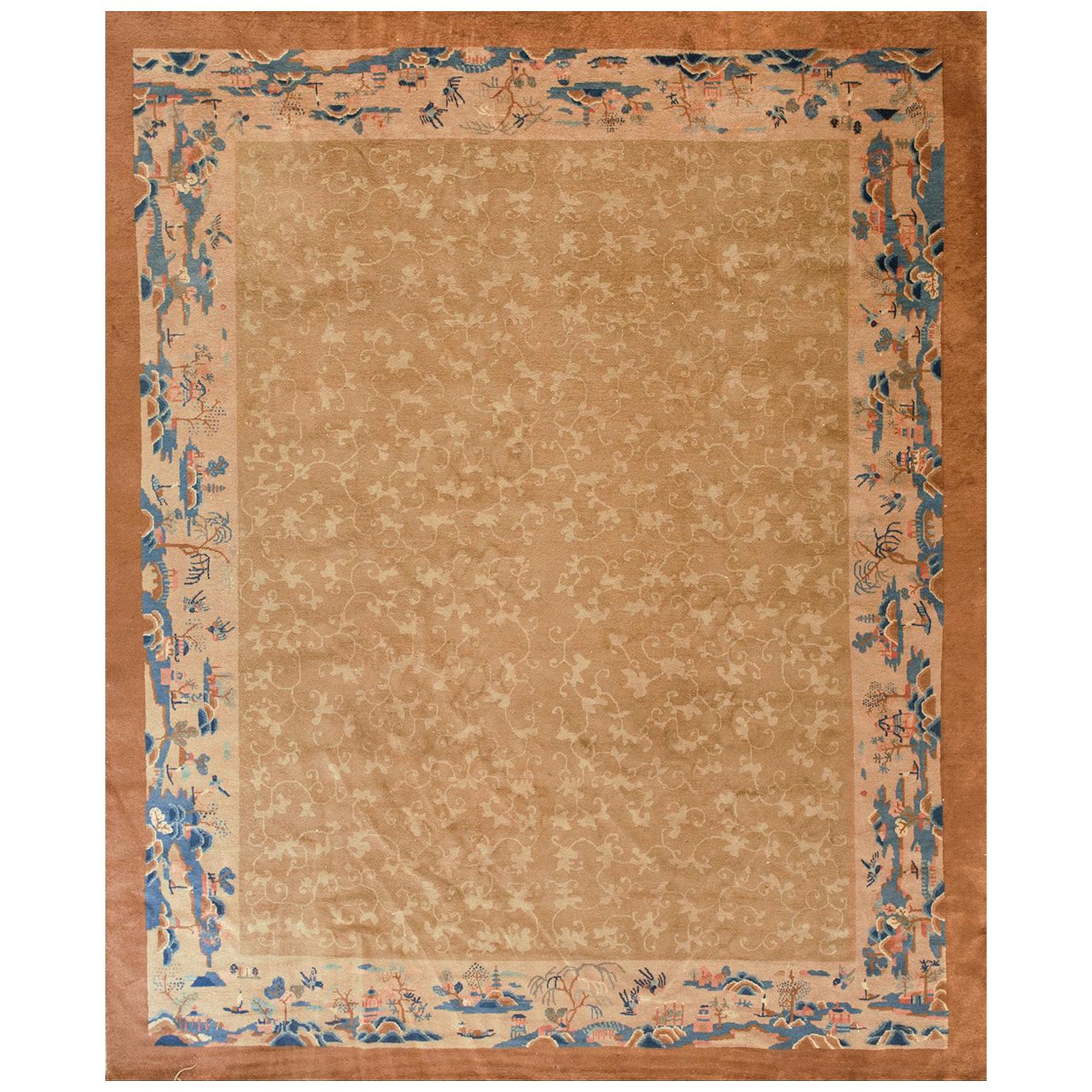 Early 20th Century Chinese Peking Carpet ( 8' x 9'10" - 245 x 300 ) For Sale