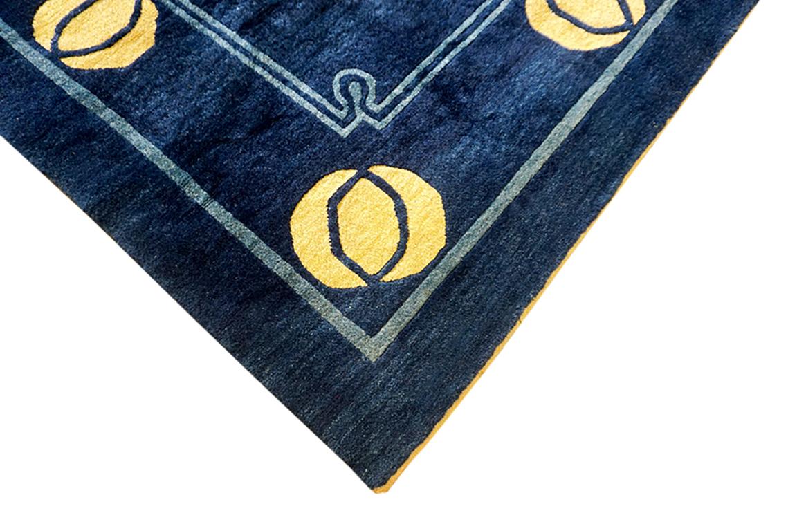 Hand-Knotted Chinese Peking Rug 9' x 11' 9